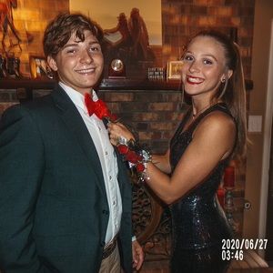 black sequin prom dress